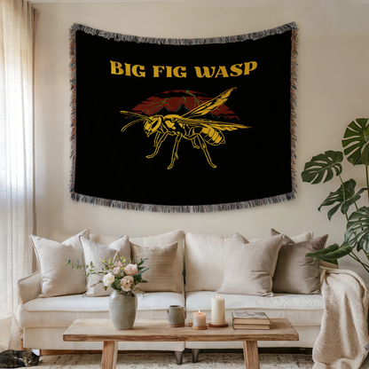 Big Fig Wasp Woven Blanket