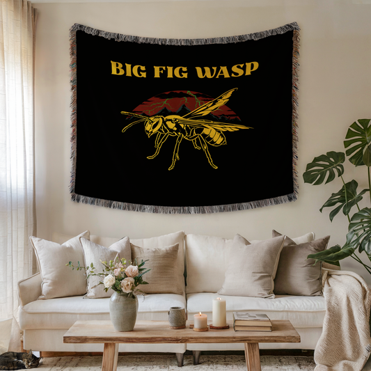 Big Fig Wasp Woven Blanket