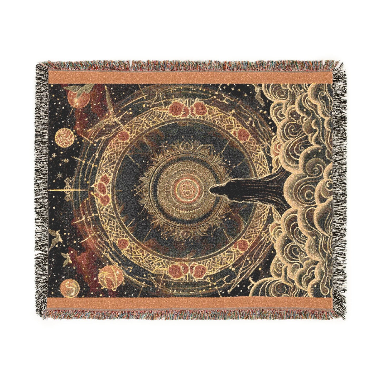 Sacred Geometry Woven Blanket