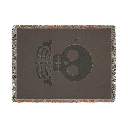 Moon Skeleton Woven Blanket