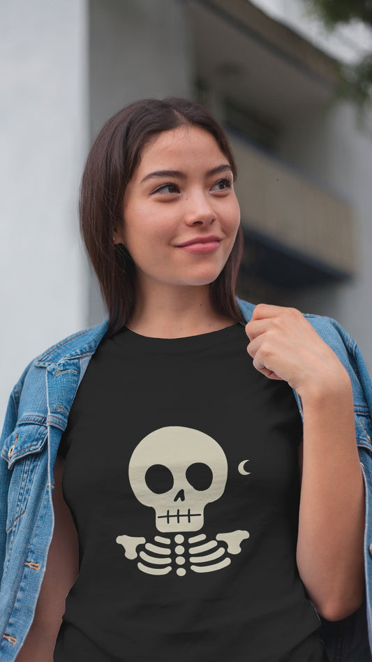 Moon Skeleton Tee, Cute Vibes Apparel