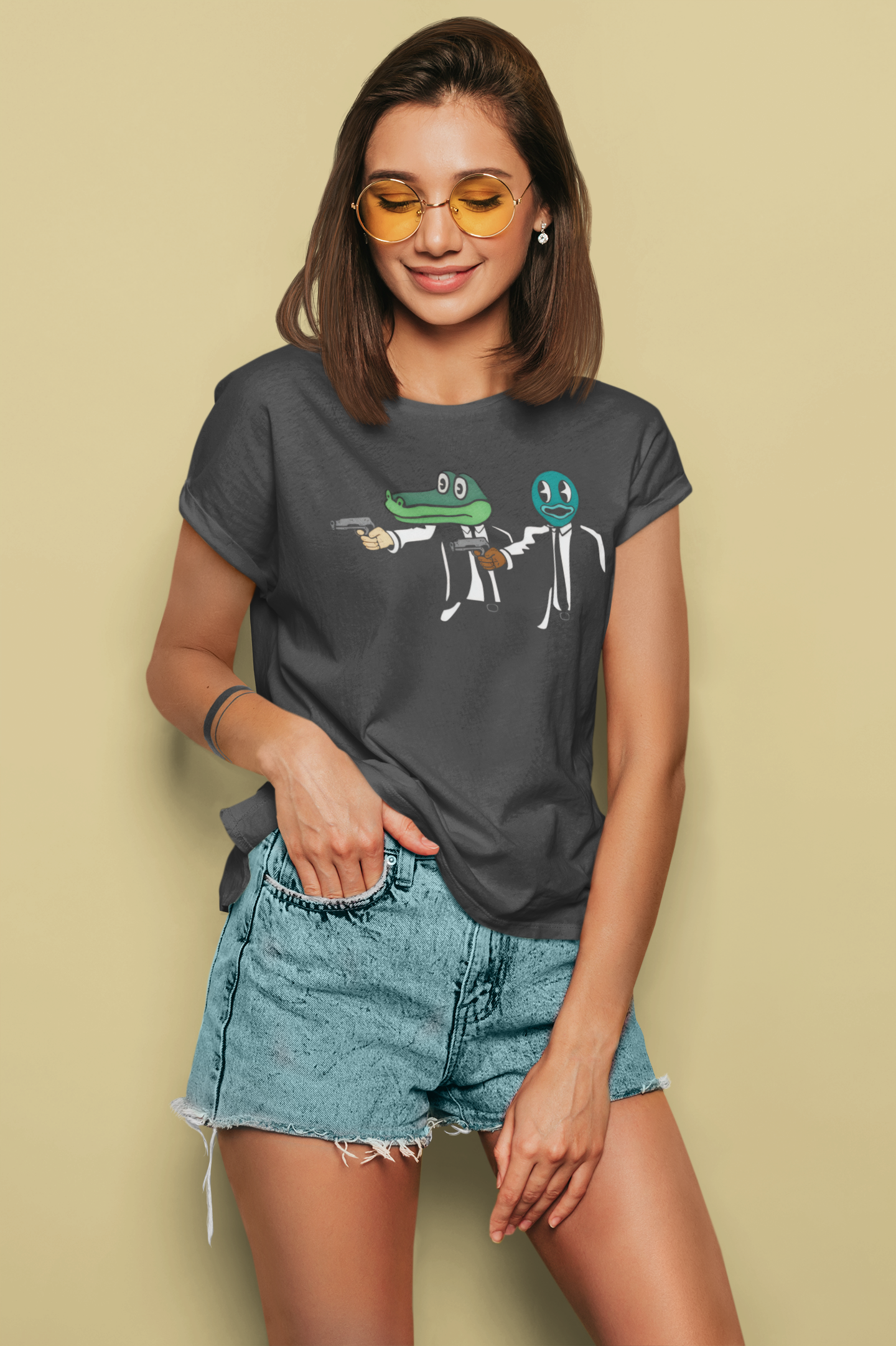 Pulp Fiction Gator Fishes Parody Shirt